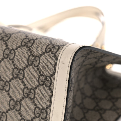 Gucci GG Supreme Monogram Medium Padlock Tote White 14 of 18