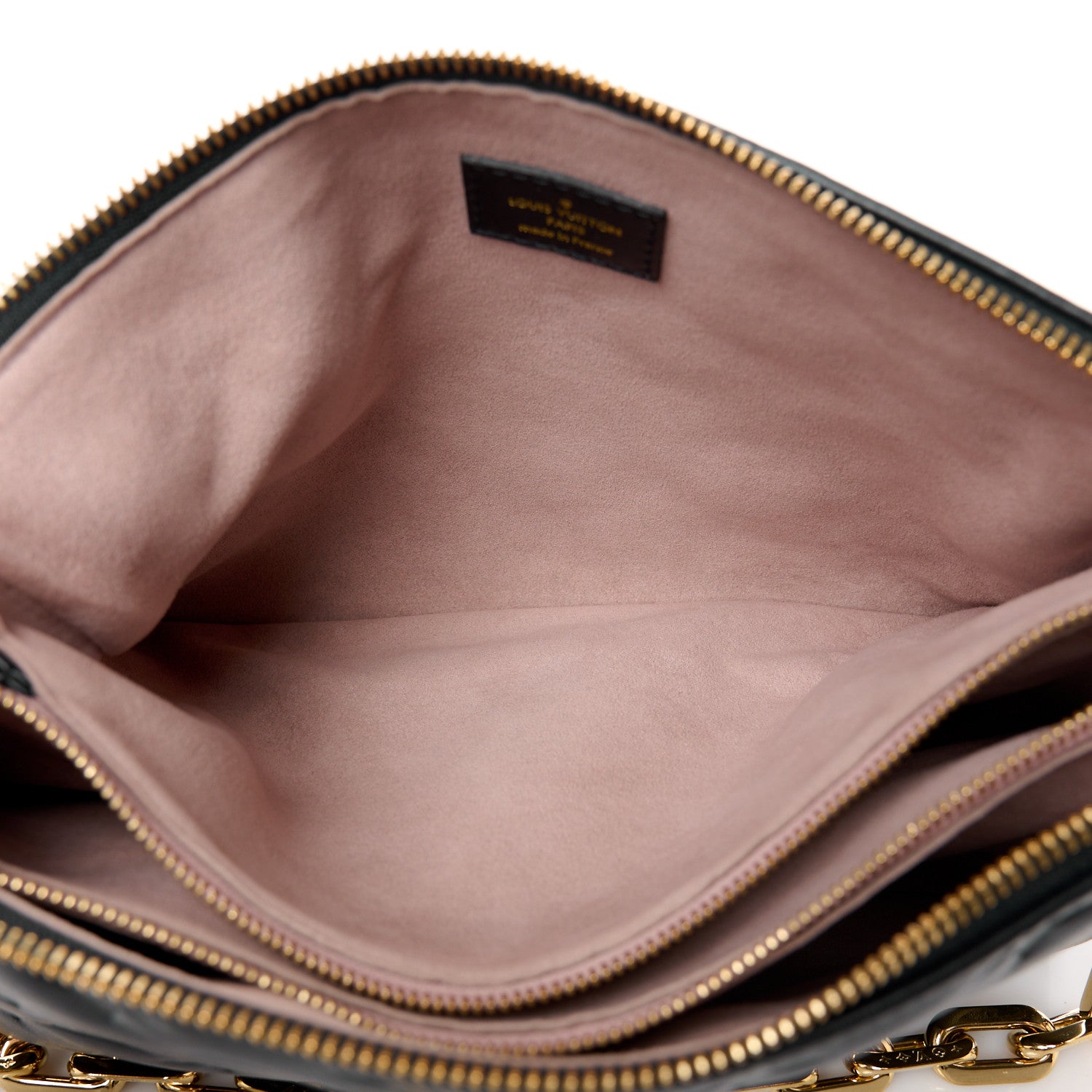 Louis Vuitton Lambskin Embossed Monogram Coussin PM Black 6 of 11