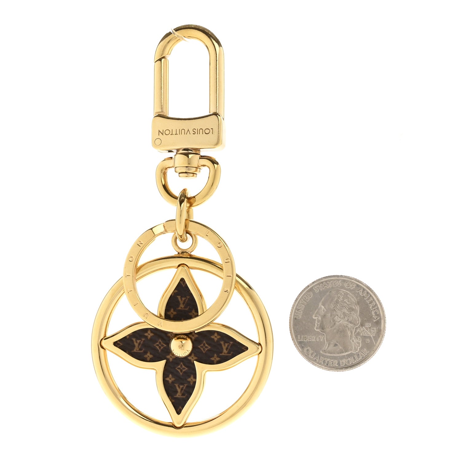 Louis Vuitton Monogram Puzzle Flower Bag Charm Key Holder 2 of 6