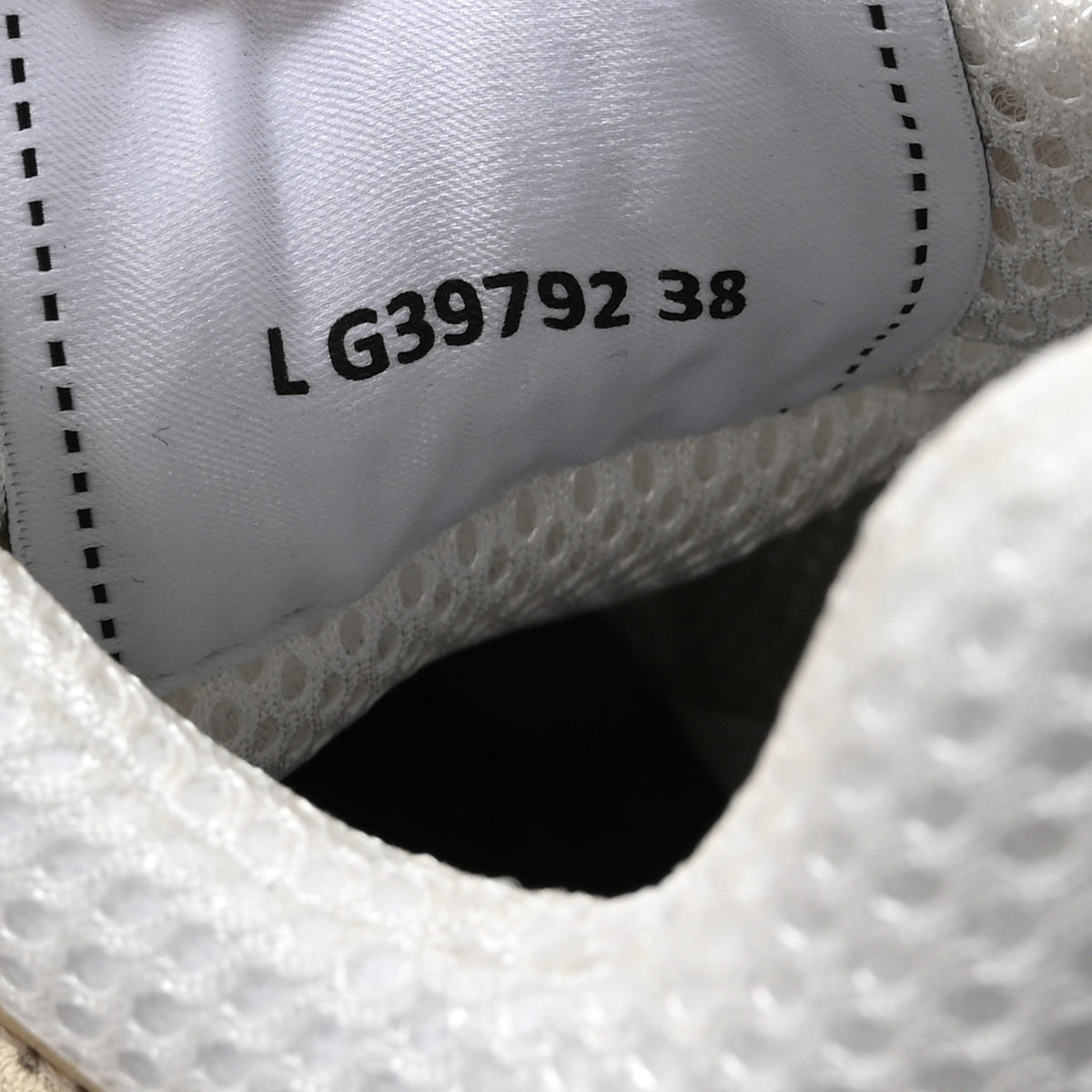 Fabric Laminated Calfskin Stretch CC Sneakers 38 White Gold Silver