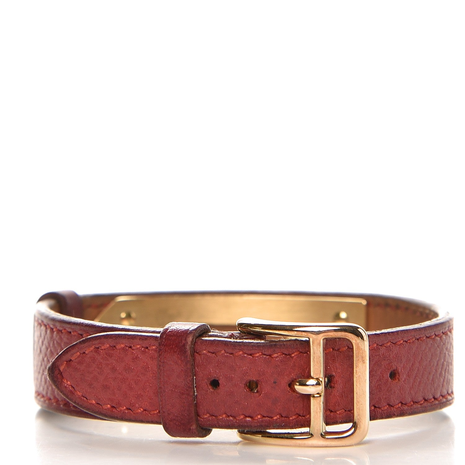 Hermes Courchevel Kelly Bracelet Rouge H 5 of 5