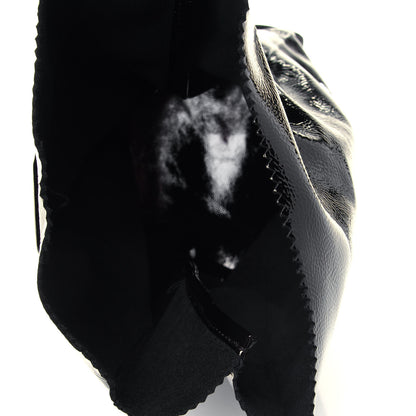Alexander Wang Patent Lunch Bag Foldover Clutch Black 4 of 4