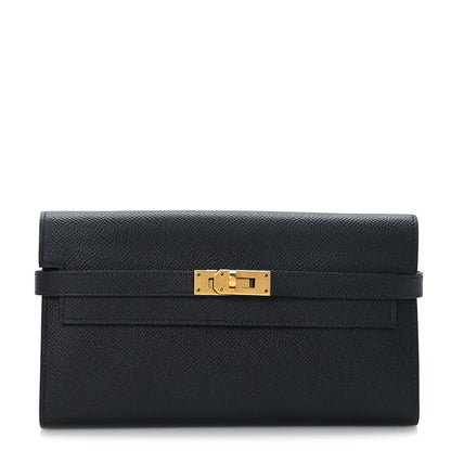 Hermes Epsom Kelly Longue Wallet Black 1 of 8