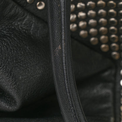 Saint Laurent Calfskin Studded Easy Sac Black 14 of 16