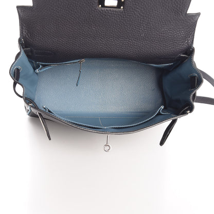 Hermes Togo Bi-Color Kelly Retourne 28 Indigo Blue Jean 40 of 64