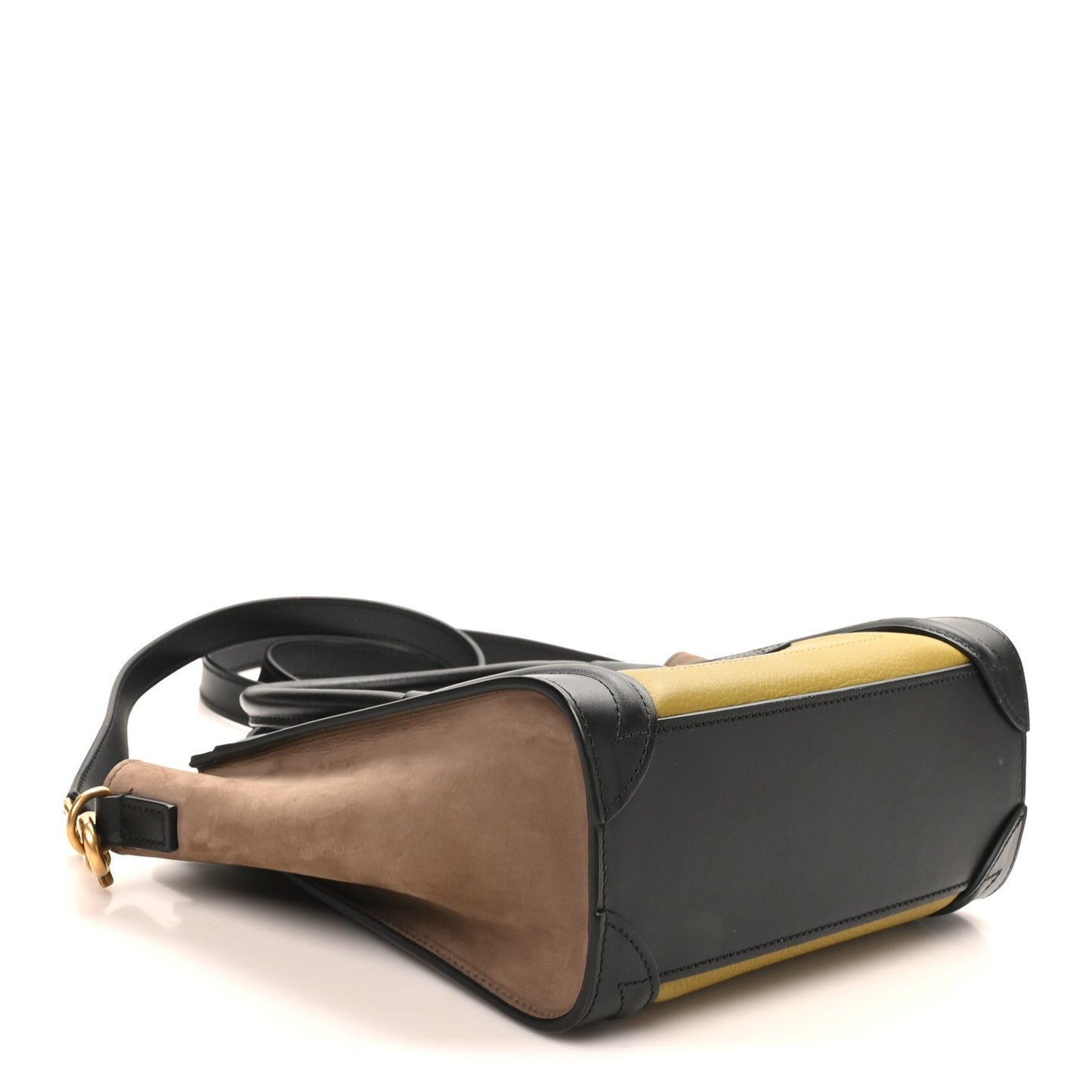 Baby Grained Calfskin Nubuck Nano Tri-Color Luggage Olive