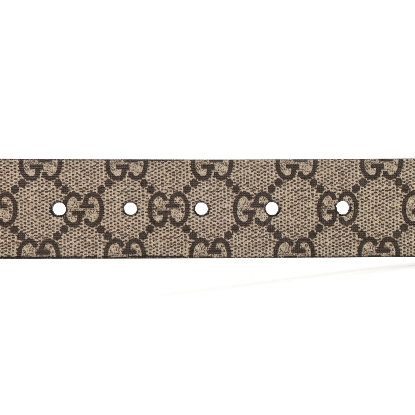 GG Supreme Monogram Selleria Calfskin Bee 35mm Belt 110 44 Beige Ebony Multicolor Cocoa