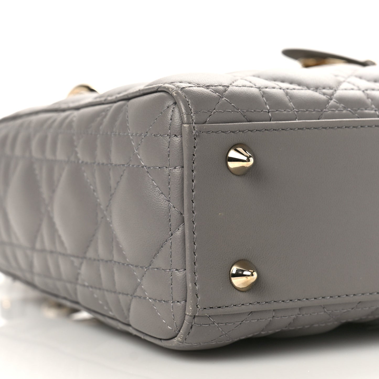 Lambskin Cannage Small My ABC Dior Lady Dior Grey