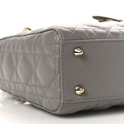 Christian Dior Lambskin Cannage Small My ABC Dior Lady Dior Grey 7 of 9