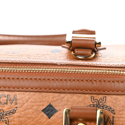 MCM Visetos Dog Bone Boston Bag Cognac 16 of 16