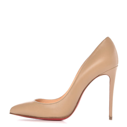 Christian Louboutin Kid Pigalle Follies 100 Pumps 36.5 Nude 1 of 9
