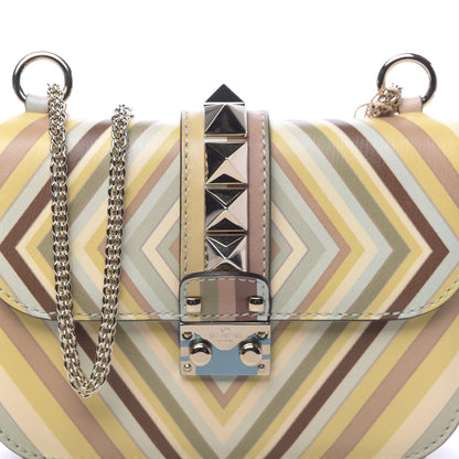 Valentino Garavani Vitello Native Couture 1975 Small Glam Lock Rockstud Flap Multicolor 9 of 9