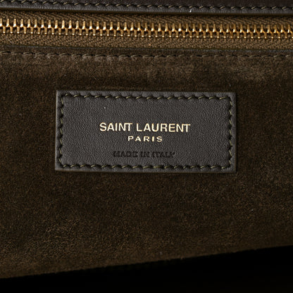 Saint Laurent Suede Bea Tote Bark Brown 6 of 11
