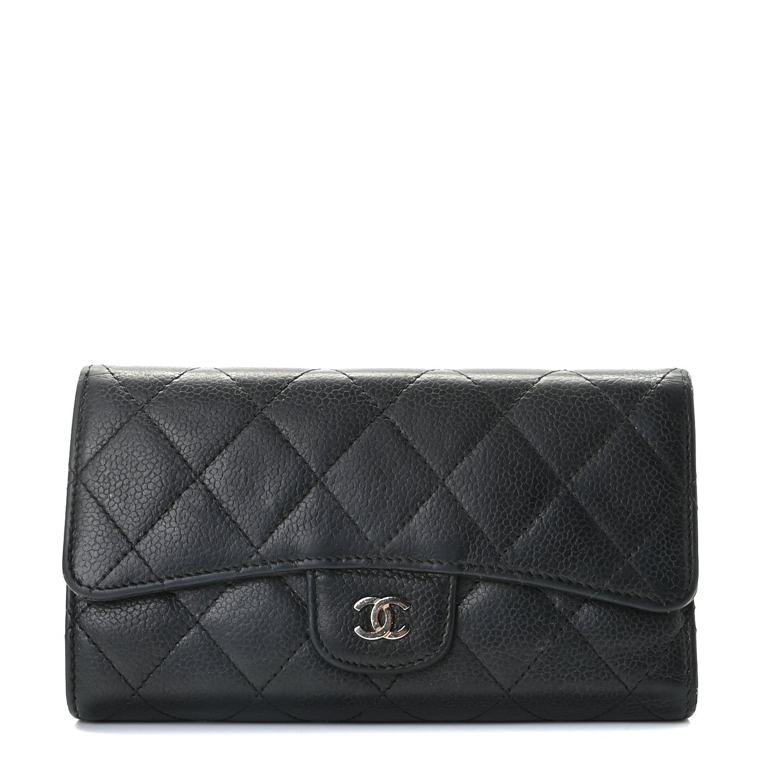 Chanel Caviar Quilted Large Flap Wallet Black 1 of 13