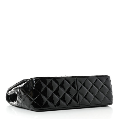 Chanel Patent Quilted Jumbo Double Flap Black 4 of 9