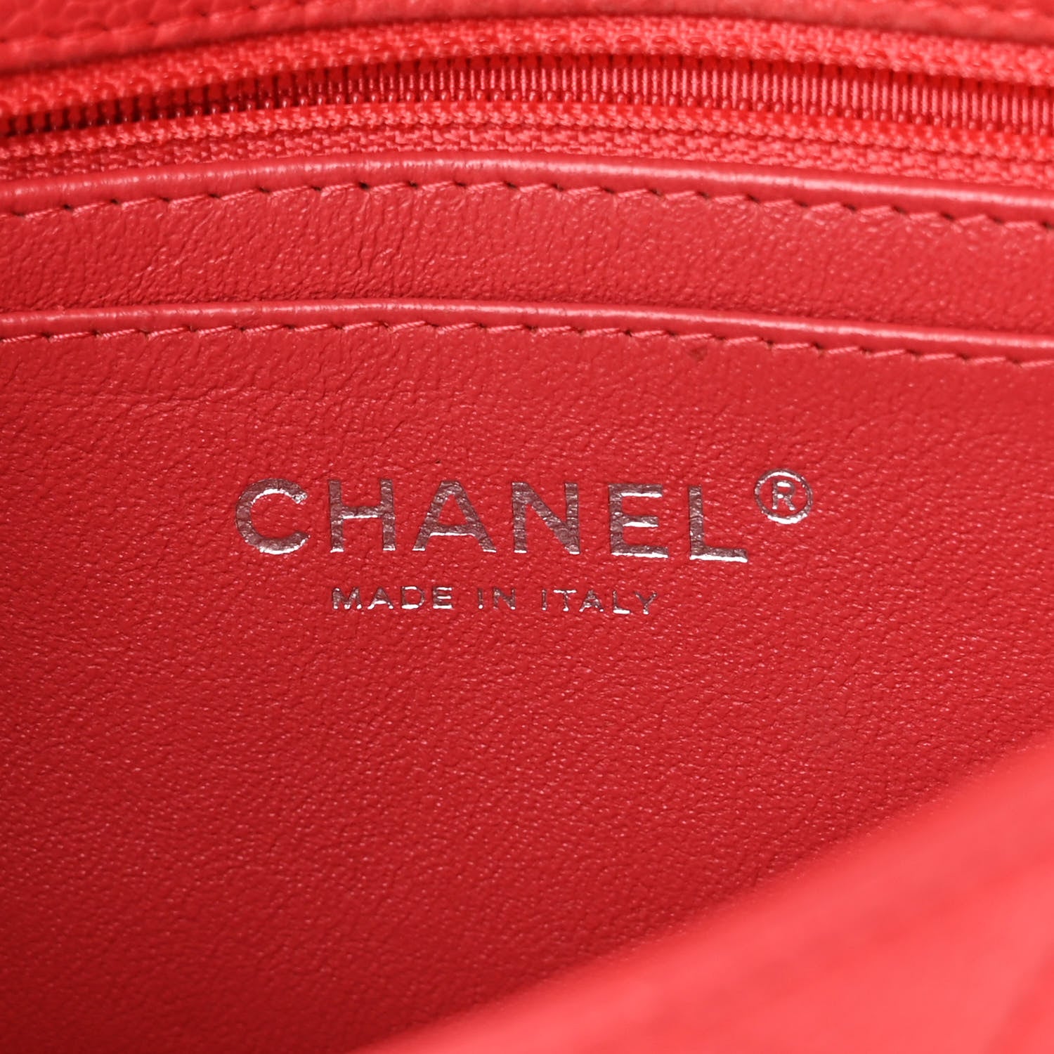 Chanel Iridescent Caviar Quilted Mini Rectangular Flap Dark Pink 6 of 16