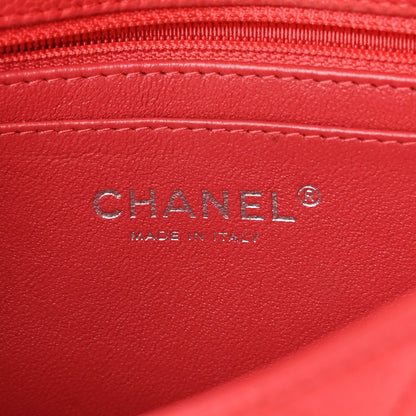 Chanel Iridescent Caviar Quilted Mini Rectangular Flap Dark Pink 6 of 16