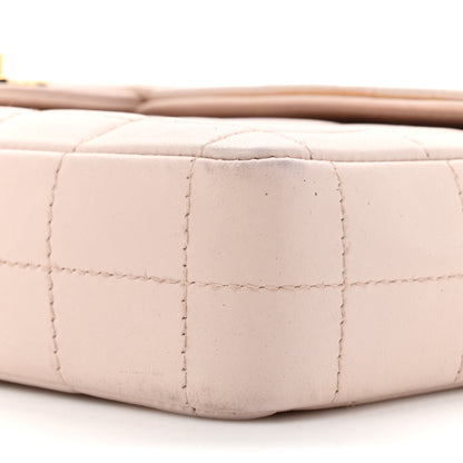 Chanel Lambskin East West Chocolate Bar Flap Pink 10 of 19