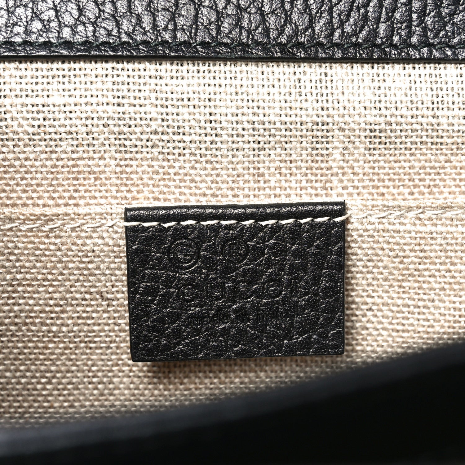 Gucci Dollar Calfskin Small Interlocking G Shoulder Bag Black 6 of 10