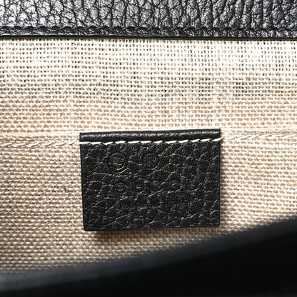 Gucci Dollar Calfskin Small Interlocking G Shoulder Bag Black 6 of 10