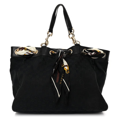 Gucci Monogram Large Positano Tote Black 1 of 15