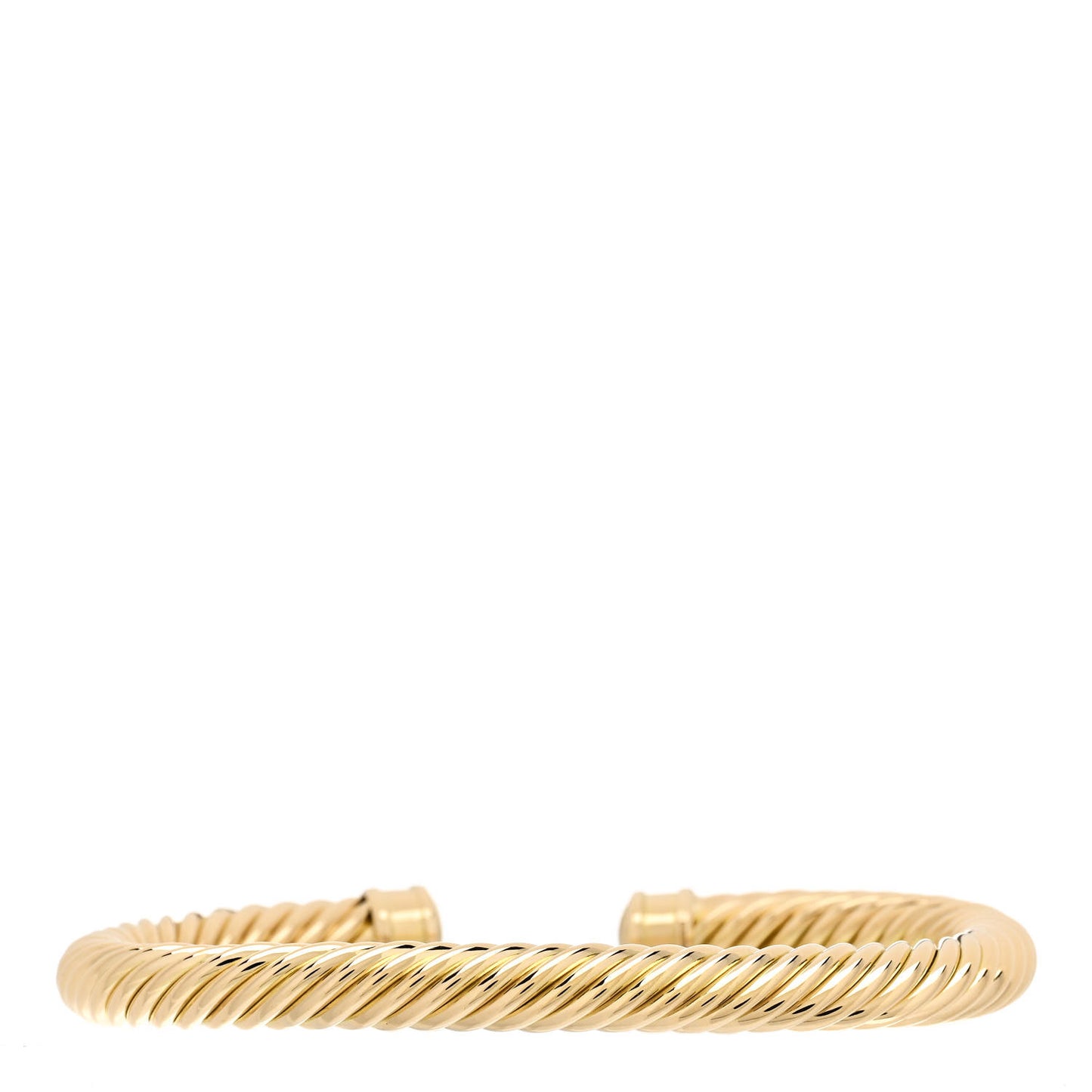 18K Yellow Gold 7mm Cablespira Oval Bracelet