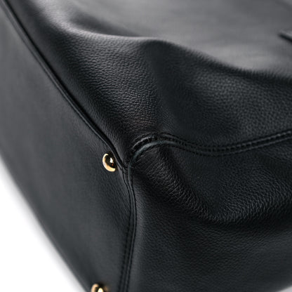 Chanel Calfskin Cerf Executive Shopper Tote Black 17 of 30