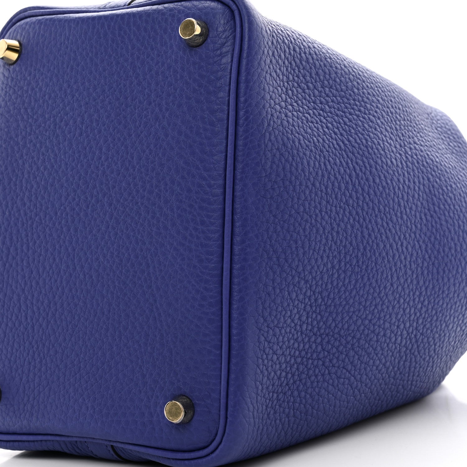 Hermes Taurillon Clemence Picotin Lock 18 PM Bleu Electrique 10 of 11