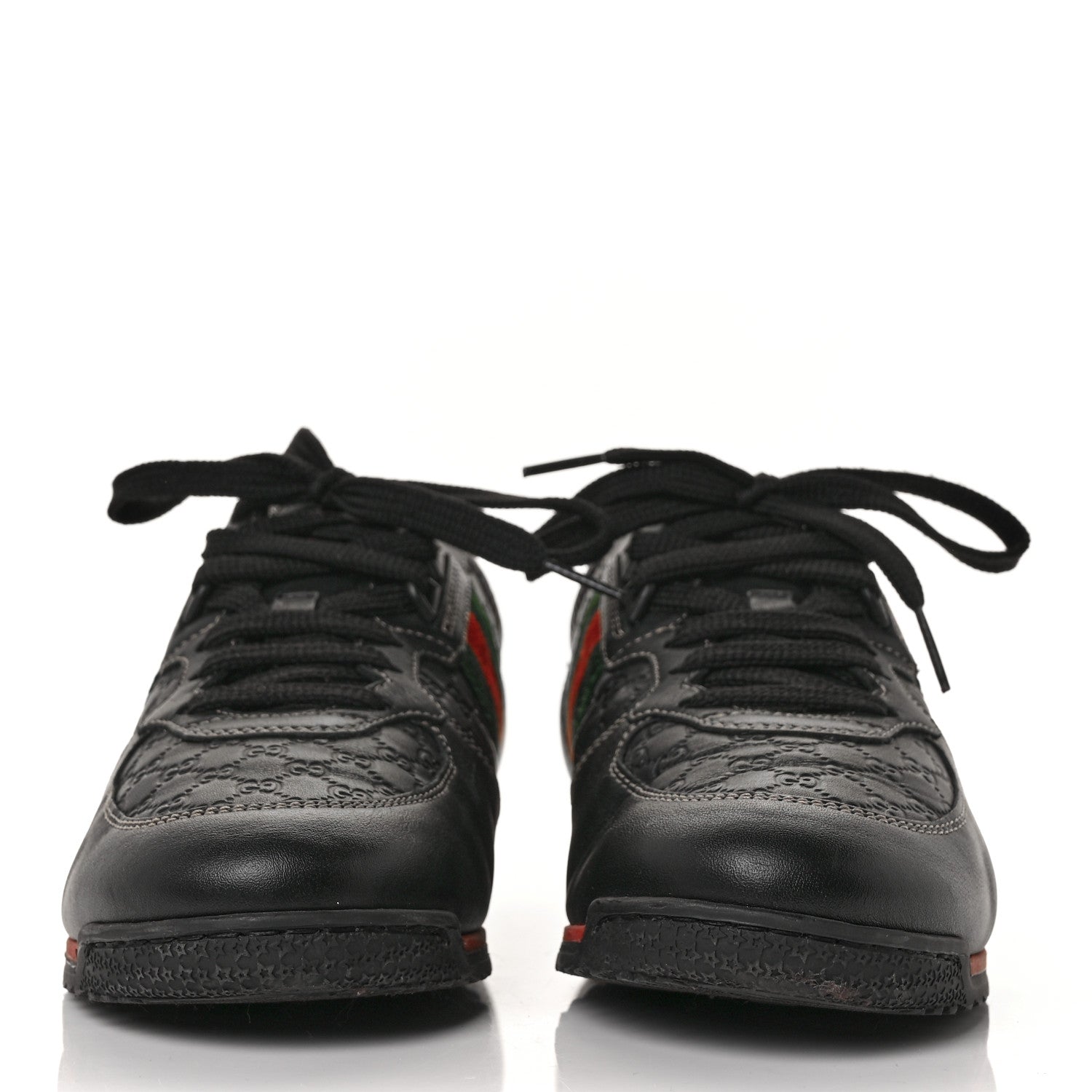 Gucci Microguccissima Web Sneakers 37.5 Black 2 of 8