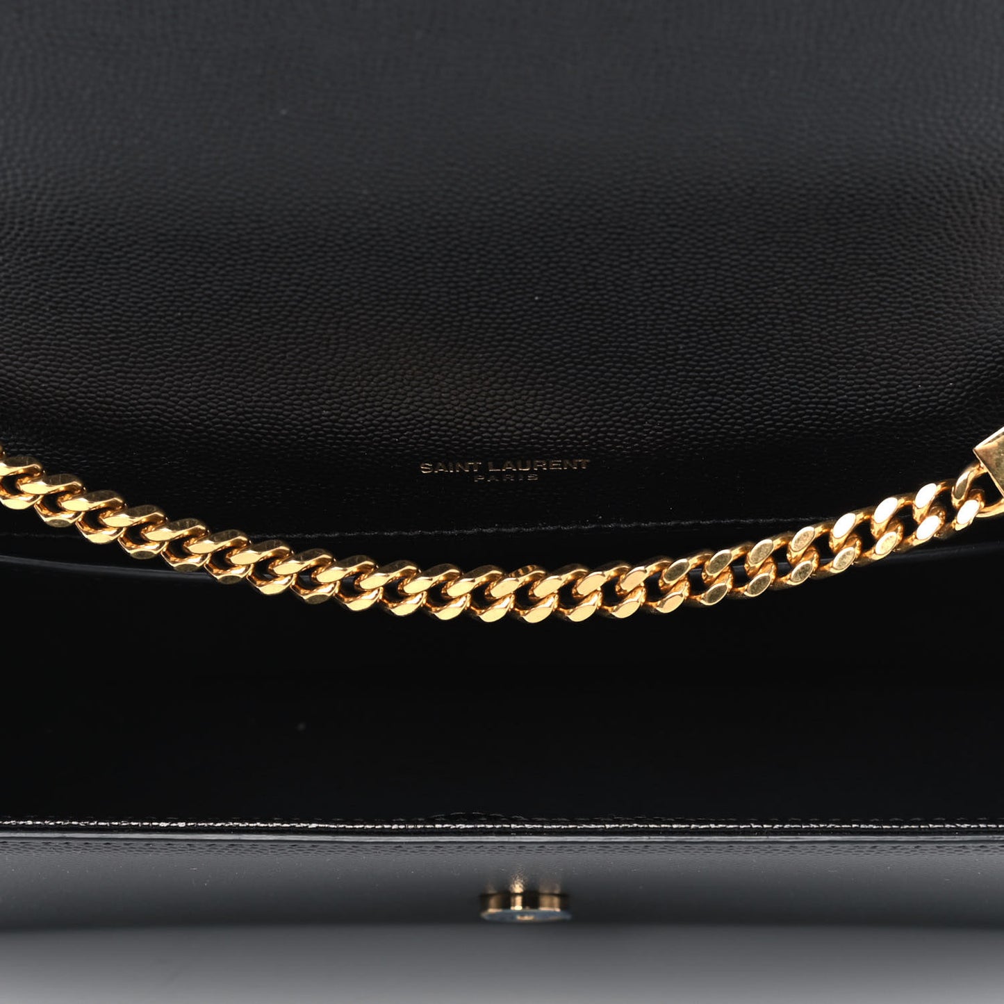 Grain De Poudre Medium Classic Monogram Kate Satchel Black