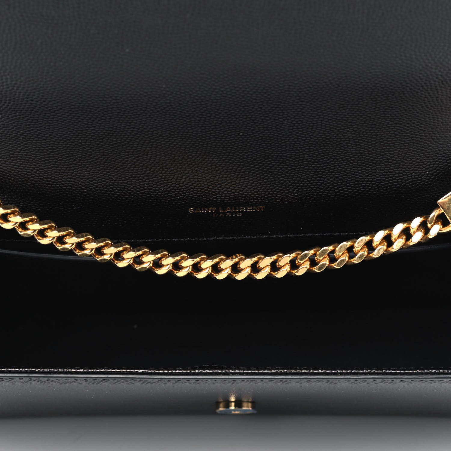 Saint Laurent Grain De Poudre Medium Classic Monogram Kate Satchel Black 4 of 4