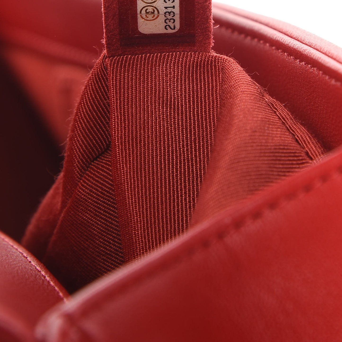 Lambskin Quilted New Medium Boy Flap Red