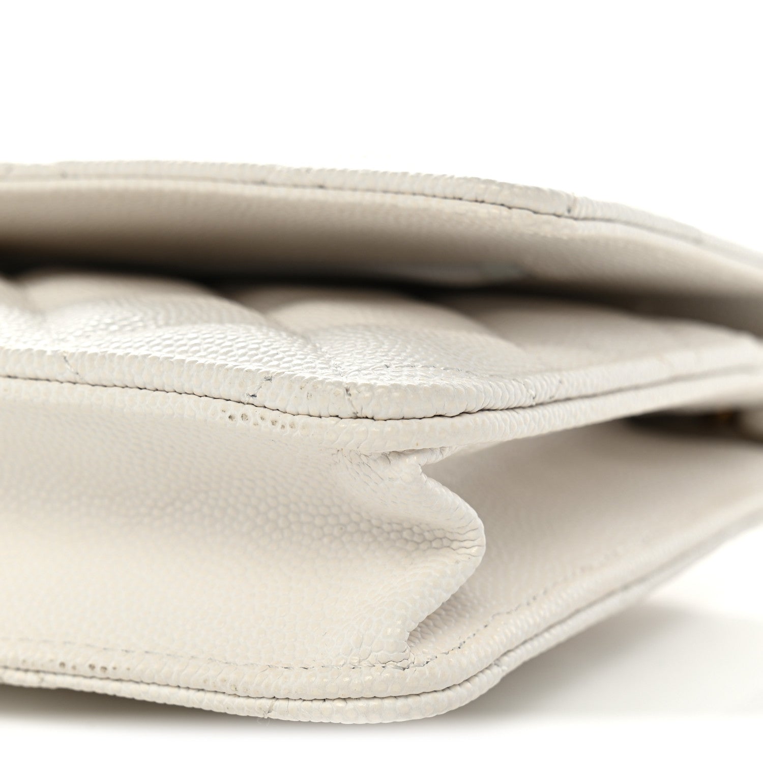 Chanel Caviar Quilted Wallet on Chain WOC White 11 of 11