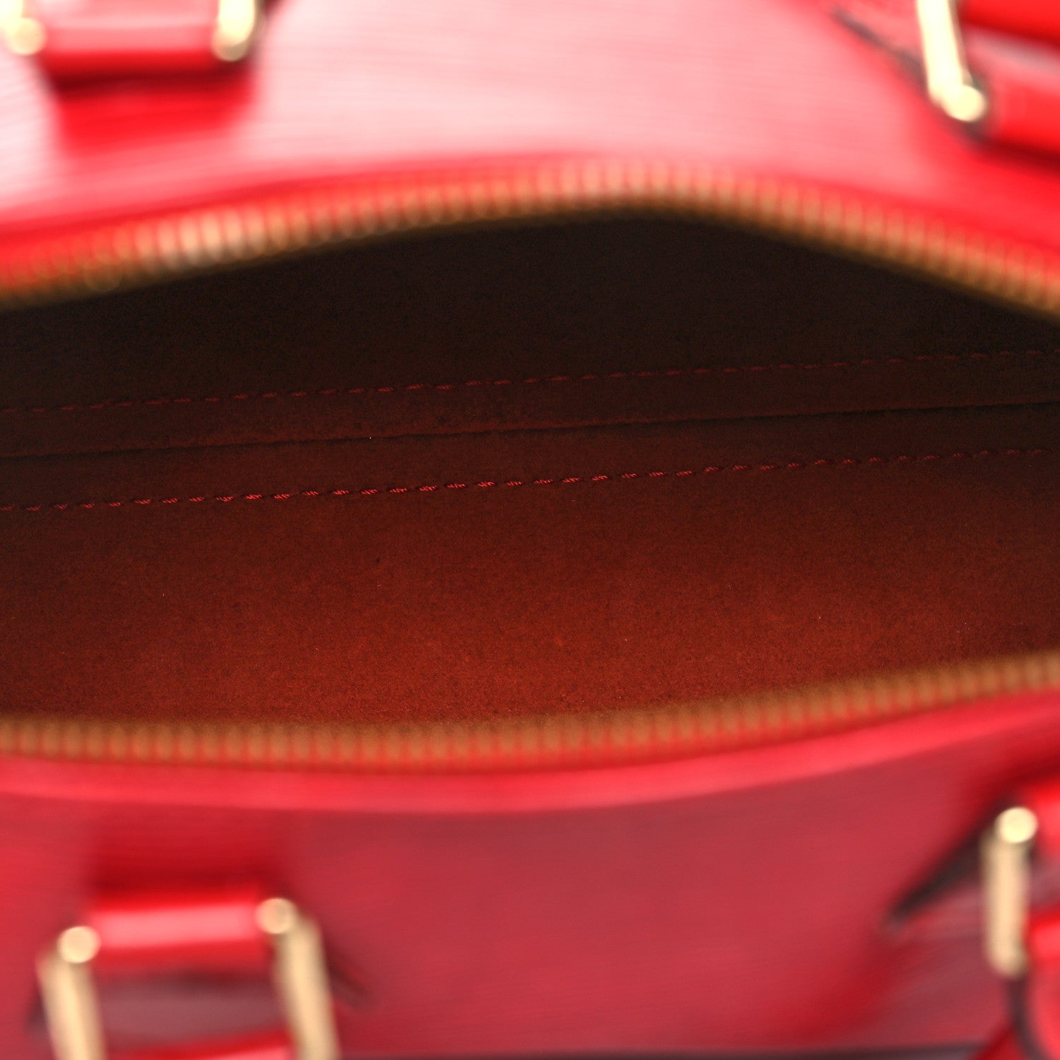 Louis Vuitton Epi Speedy 25 Castillan Red 5 of 13