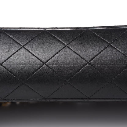 Chanel Lambskin Quilted Medium Double Flap Black 11 of 14