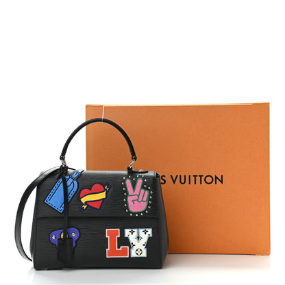 Louis Vuitton Epi Stickers Cluny BB Black 13 of 13