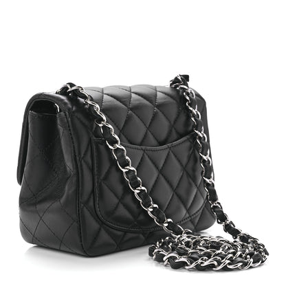 Chanel Lambskin Quilted Mini Square Flap Black 3 of 13