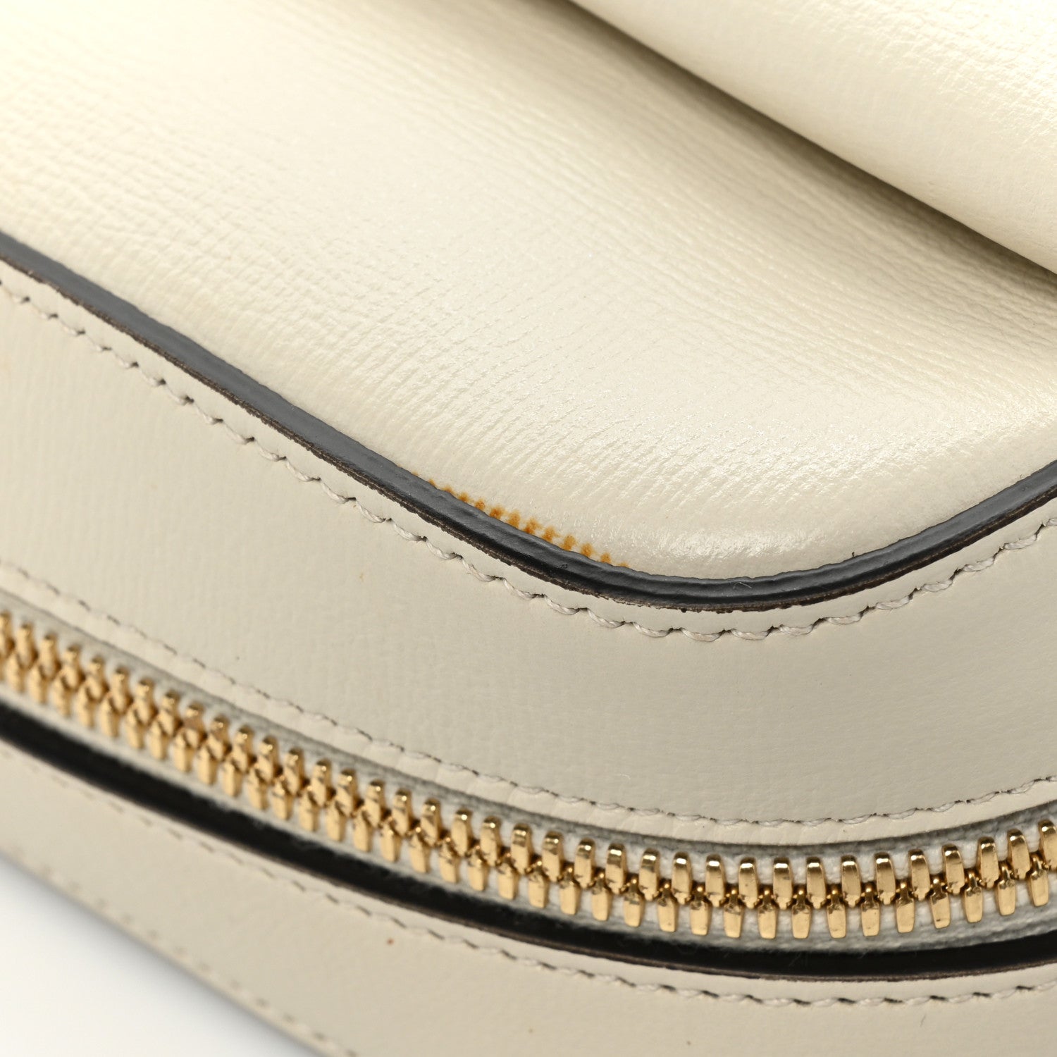Gucci Azalea Calfskin Small Horsebit 1955 Shoulder Bag Mystic White 16 of 17