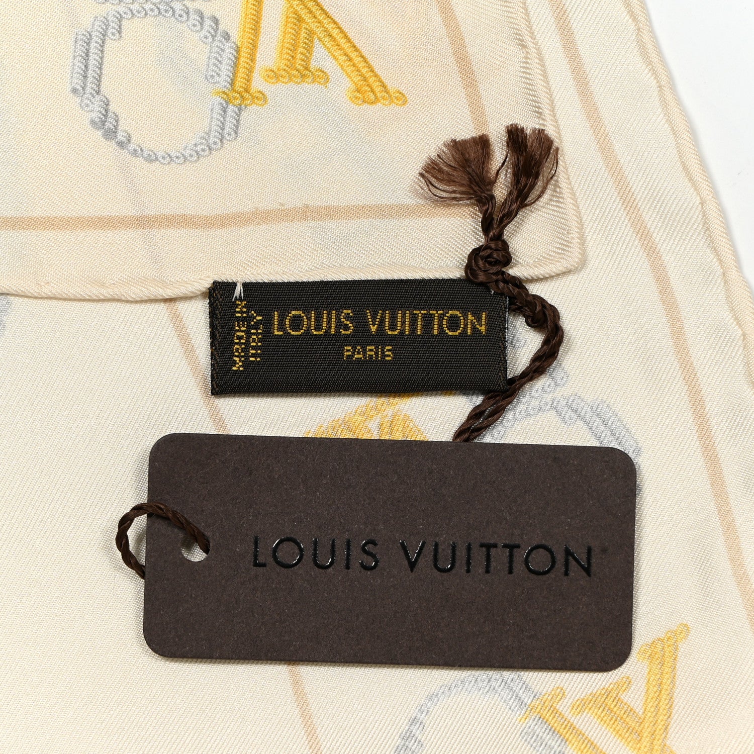 Louis Vuitton Silk That's Love Square Scarf Off White 3 of 3