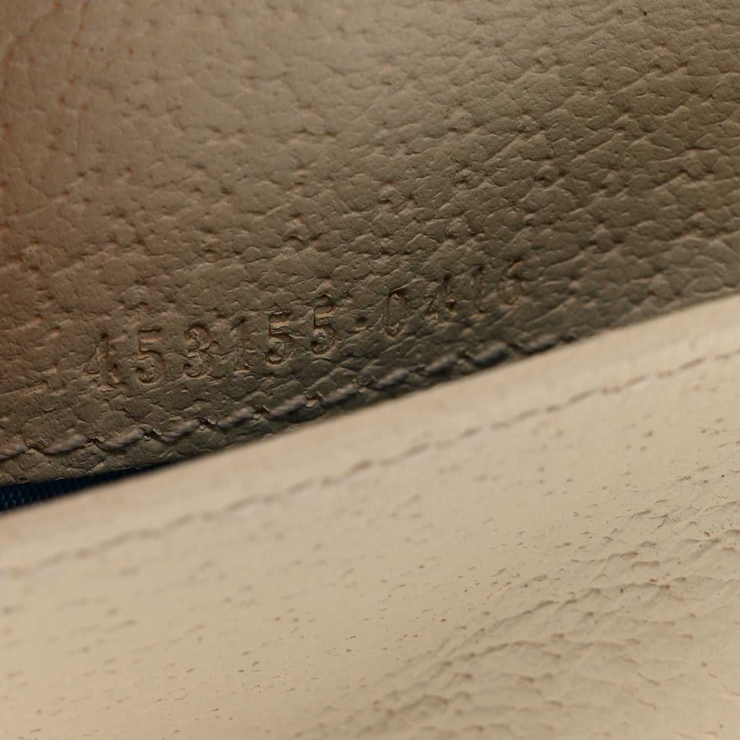 Calfskin Bee Star Print Padlock Wallet White