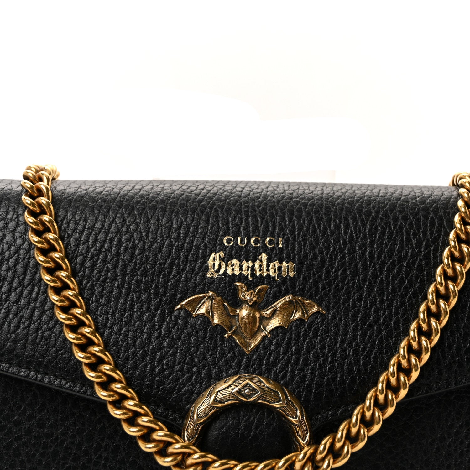 m*u様 GUCCI カバン　ケース Gucci Calfskin Garden Dionysus Chain Wallet Black 1809962