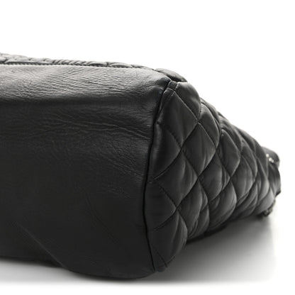 Chanel Lambskin Quilted Large Paris Moscou Red Square Bag Black 10 of 10