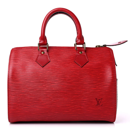 Louis Vuitton Epi Speedy 25 Castillan Red 1 of 13