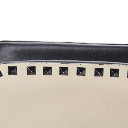 Valentino Garavani Calfskin Rockstud Camera Crossbody Bag Ivory Black 15 of 16