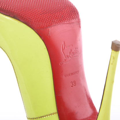 Christian Louboutin Patent So Kate 120 Pumps 38 Neon Yellow 8 of 27