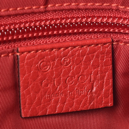 Gucci Nylon Monogram Dollar Calfskin Flat Messenger Bag Vibrant Red 6 of 10