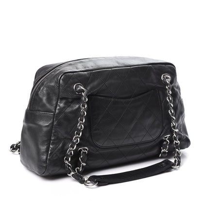 Chanel Lambskin Quilted Medium Chain Around Tote Black 2 of 10