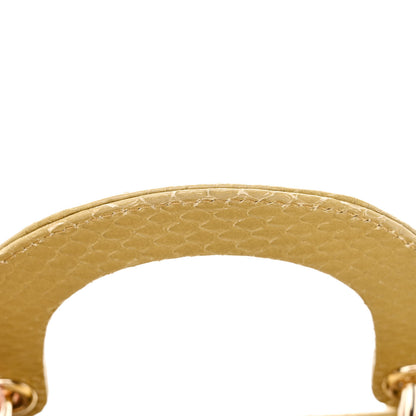 Christian Dior Snakeskin Mini Lady Dior Beige 11 of 11