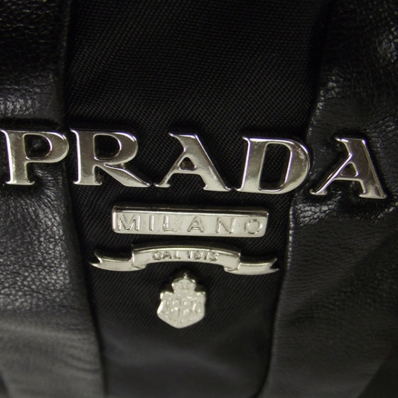 Tessuto Nappa Mordore Tote Black