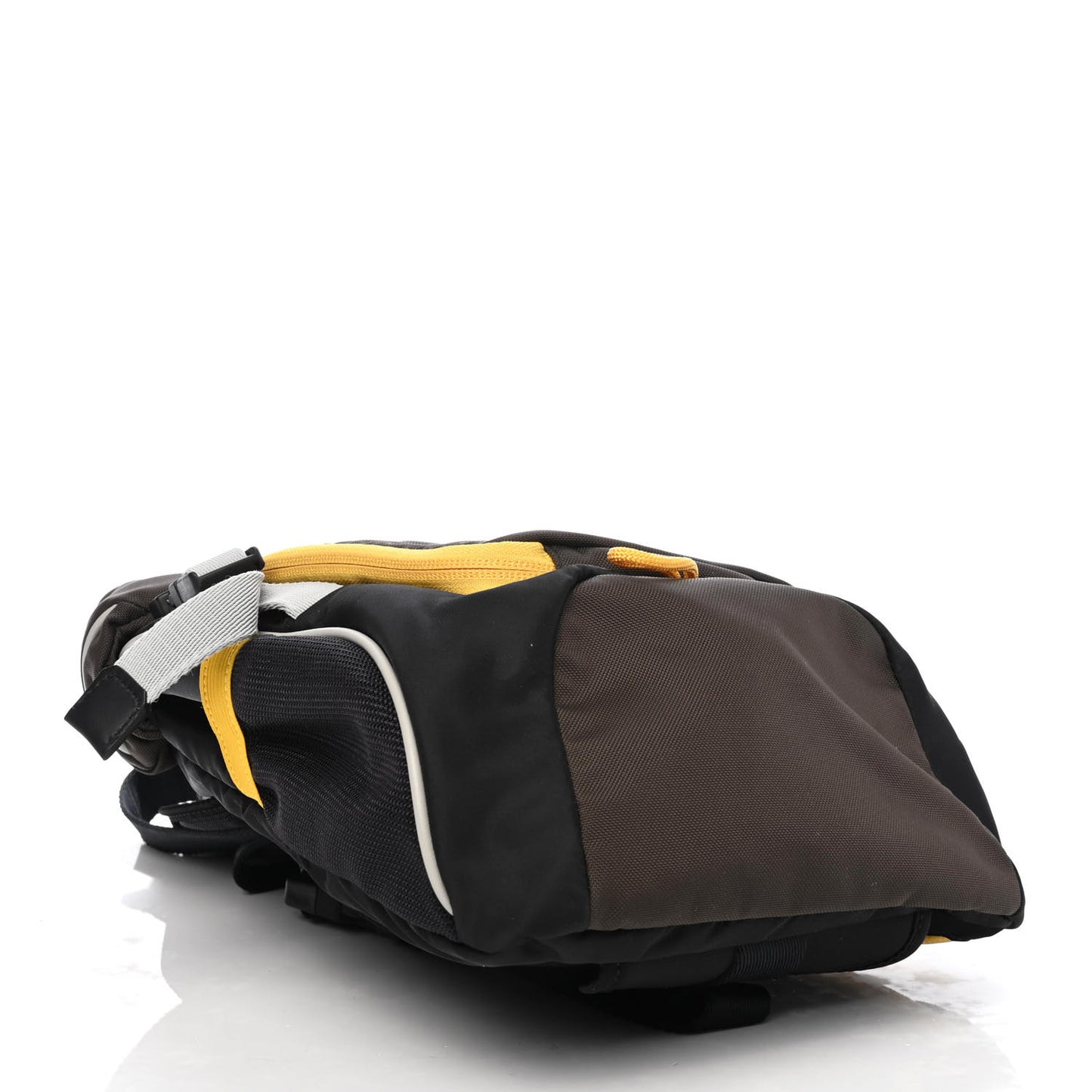 Nylon Medium Leo Sling Bag Black Yellow Grey
